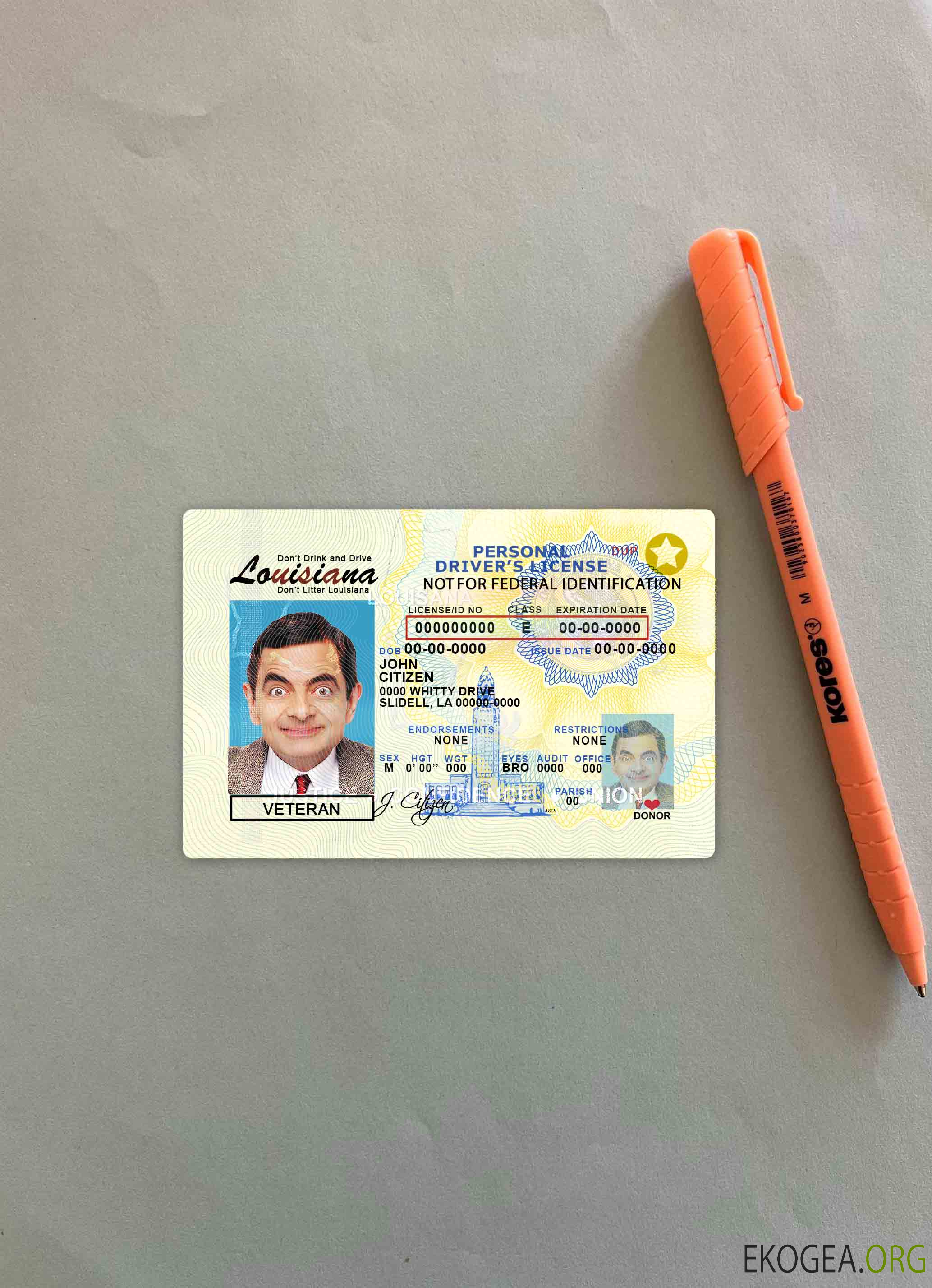 USA Louisiane DL photolook AVANT